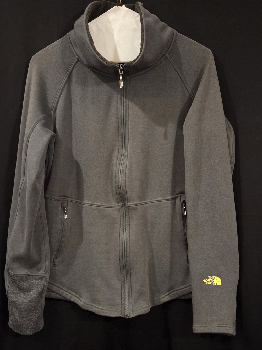 The North Face Apex Risor Softshell Jacket Women Medium Grey Full Zip Windproof